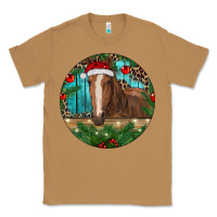 Toasted Coconut Brown Horse Christmas Classic Tee - RanaPortraitStore