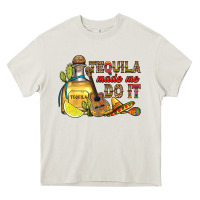 Cream tequila made me do it Heavy Core Tee - RanaPortraitStore