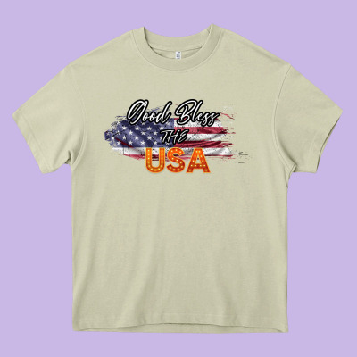 God Bless The Usa Heavy Core Tee Designed By Bettercallsaul