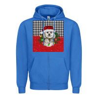 True Royal Christmas Bichon frise dog Zipper Hoodie - BarkalooDesign