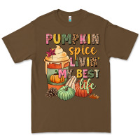 Cacao Pumpkin spice livin' my best life Premium Tee - NancyCooperArtShop