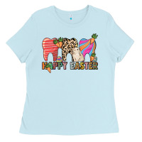 Baby Blue Happy Easter Dental Ladies Tee - HowdyJamesFarm
