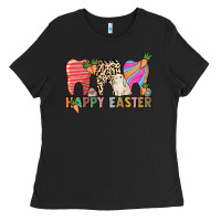 Black Happy Easter Dental Ladies Tee - HowdyJamesFarm