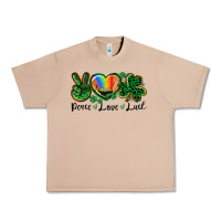 Burro Peace love St. Patrick's Day Urban Heavy Tee - CowGirlArtShop