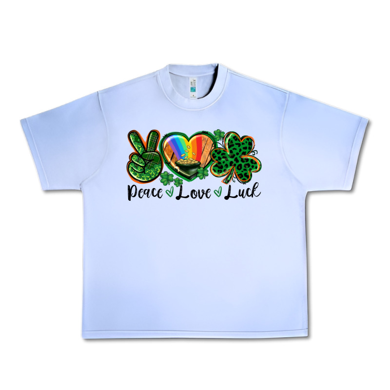 Peace Love St. Patrick's Day Urban Heavy Tee by CowGirlArtShop | Teevron