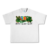 Lunar Rock Peace love St. Patrick's Day Urban Heavy Tee - CowGirlArtShop