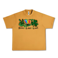 Peanut Butter Peace love St. Patrick's Day Urban Heavy Tee - CowGirlArtShop