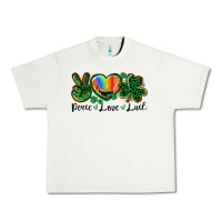 Pistachio Peace love St. Patrick's Day Urban Heavy Tee - CowGirlArtShop