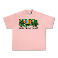 Salmon Peace love St. Patrick's Day Urban Heavy Tee - CowGirlArtShop
