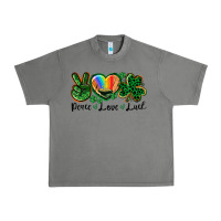 Tornado Peace love St. Patrick's Day Urban Heavy Tee - CowGirlArtShop