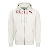 Oatmeal Heather REDRUM T-Shirt Zipper Hoodie - maiPhamDesign