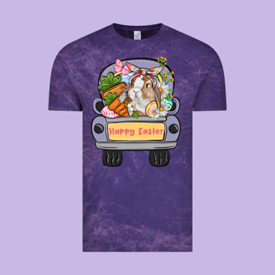 Happy Easter Bunny Truck Easter Day Vintage Tee Designed By Cowgirlartshop