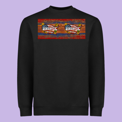 Usa Map 11oz Mug Heavyweight Sweatshirt Designed By Artiststas