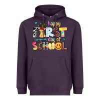 Plum happy first day of school Heavyweight Hoodie - AdoDesignShop