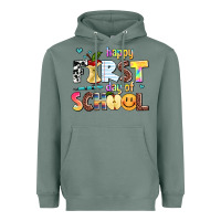 Happy First Day Of School Heavyweight Hoodie | Teevron