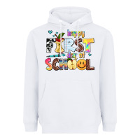 White happy first day of school Heavyweight Hoodie - AdoDesignShop