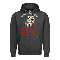 Charcoal Heather this is my poker player costume halloween t shirt Zipper Hoodie - maiPhamDesign