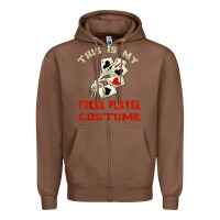 Chestnut this is my poker player costume halloween t shirt Zipper Hoodie - maiPhamDesign
