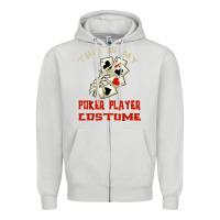 Dove Grey this is my poker player costume halloween t shirt Zipper Hoodie - maiPhamDesign