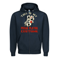 Navy this is my poker player costume halloween t shirt Zipper Hoodie - maiPhamDesign