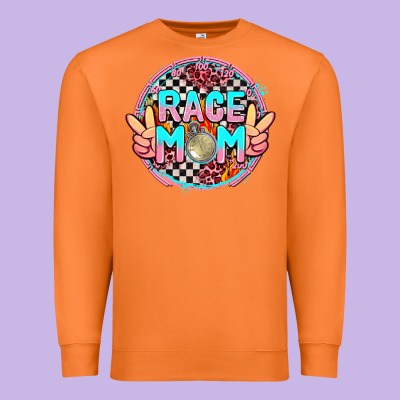 Race Mom Premium Sweatshirt Designed By Adodesignshop