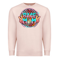 Pale Pink race mom Premium Sweatshirt - AdoDesignShop
