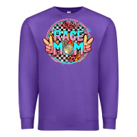 Purple race mom Premium Sweatshirt - AdoDesignShop