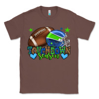 Chestnut Touchdown season American football green and blue Classic Tee - HowdyJamesFarm