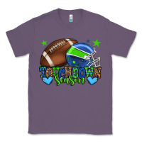 Lavender Touchdown season American football green and blue Classic Tee - HowdyJamesFarm