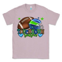 Lilac Touchdown season American football green and blue Classic Tee - HowdyJamesFarm