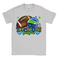 Moon Dust Touchdown season American football green and blue Classic Tee - HowdyJamesFarm