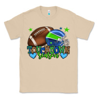 Mushroom Touchdown season American football green and blue Classic Tee - HowdyJamesFarm