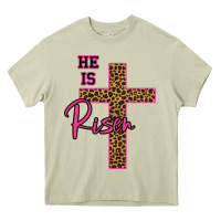 Mossy He Is Risen Leopard Heavy Core Tee - Bettercallsaul