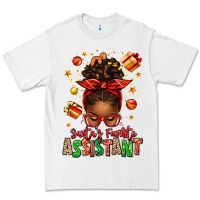 White santa's favorite assistant afro messy bun Premium Tee - texasbilliewilder