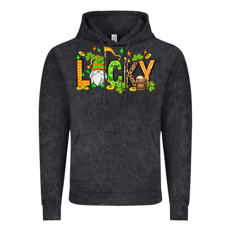 St. Patrick's Lucky Gnome Vintage Hoodie by OliviaCreatesArt | Teevron