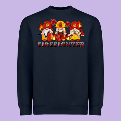 Firefighter Gnomes Heavyweight Sweatshirt Designed By Artiststas