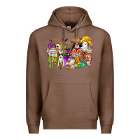 Chestnut Halloween Western Boo Coffee Cups Premium Hoodie - CowhideDigitalArt