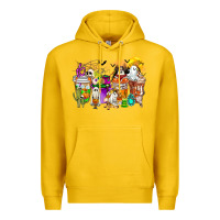 Lemon Halloween Western Boo Coffee Cups Premium Hoodie - CowhideDigitalArt