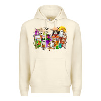 Sandshell Halloween Western Boo Coffee Cups Premium Hoodie - CowhideDigitalArt