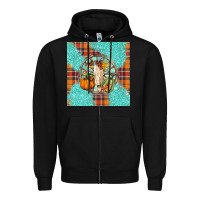 Black fall bull skull Zipper Hoodie - BarkalooDesign