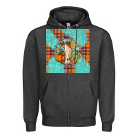Charcoal Heather fall bull skull Zipper Hoodie - BarkalooDesign