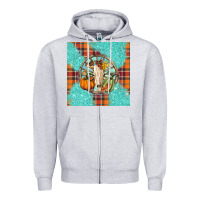 Heather Grey fall bull skull Zipper Hoodie - BarkalooDesign
