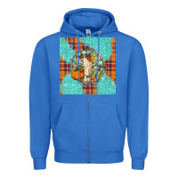 True Royal fall bull skull Zipper Hoodie - BarkalooDesign