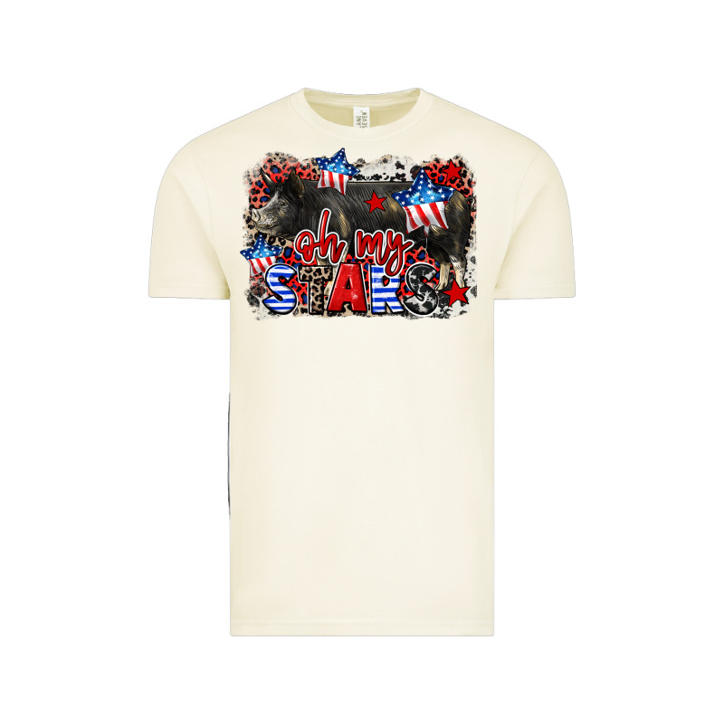 Oh My Stars Pig Vintage Tee by CowGirlArtShop | Teevron