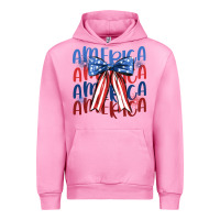 Fuchsia Pink america ribbon Urban Hoodie - JahusDesignShop