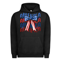 Pigment Black america ribbon Urban Hoodie - JahusDesignShop