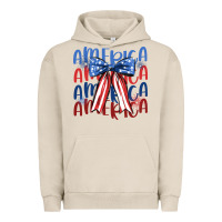 Pigment French Oak america ribbon Urban Hoodie - JahusDesignShop