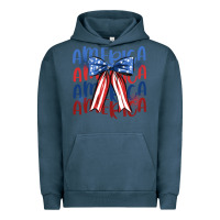 Pigment Midnight Navy america ribbon Urban Hoodie - JahusDesignShop