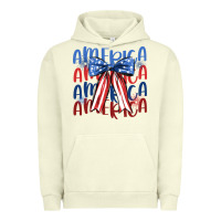 Pigment Pistachio america ribbon Urban Hoodie - JahusDesignShop