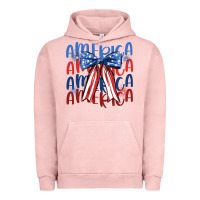 Pigment Salmon america ribbon Urban Hoodie - JahusDesignShop
